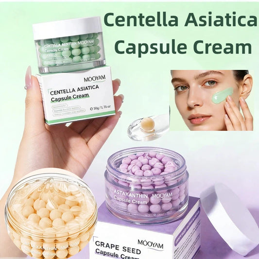 Centella Asiatica Capsule Cream Grape Seed Astaxanthin PDRN Cream Reduce Dullness Strengthen Barrier Firm Moisturizing Cream Peaceful Pleasures Health and Wellness