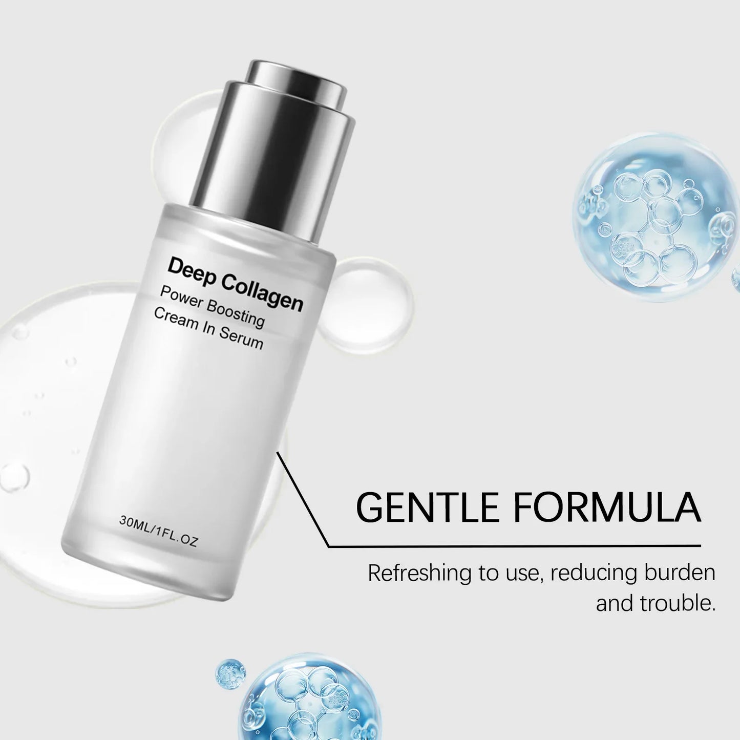 Deep Collagen & Hyaluronic Acid Face Serum – Anti-Aging 30ml