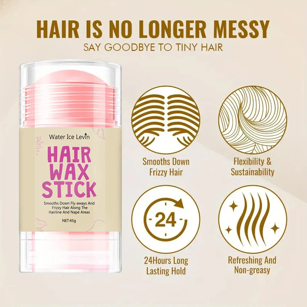 Hair Wax Stick – Non-Greasy Edge Control & Flyaway Tamer 45g