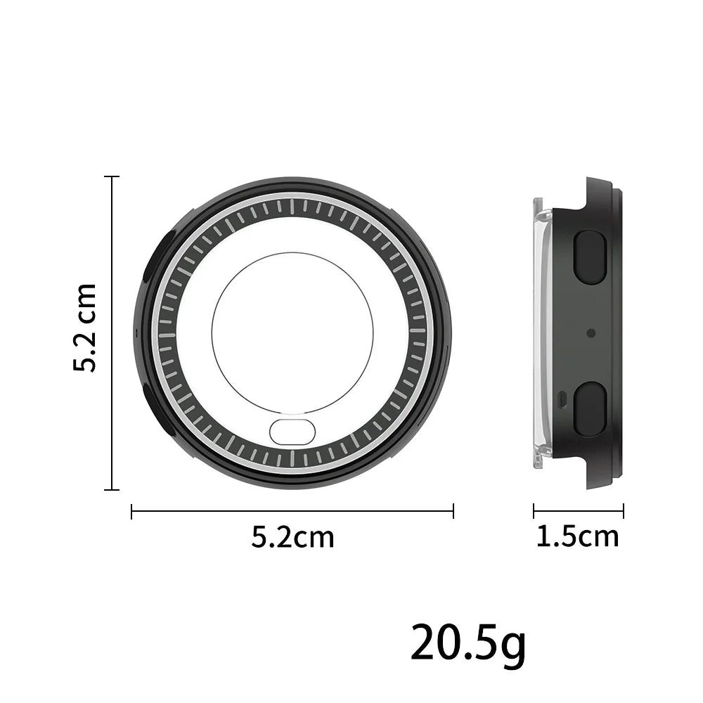 Metal Protective Case For Amazfit Active Max Smartwatch Shock-Resistant Compact And Minimalist Protective Case Peaceful Pleasures Health and Wellness
