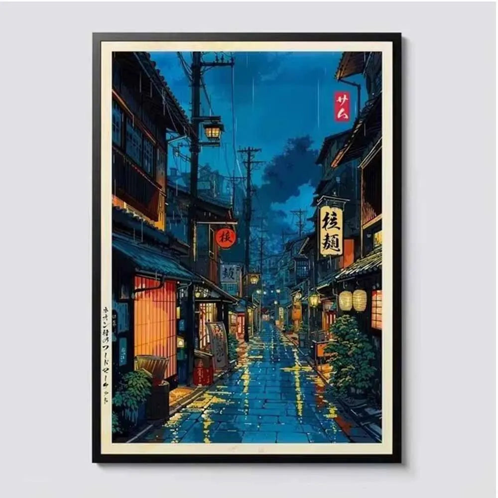Anime Ramen Shop Canvas Print | Tokyo Street Wall Art