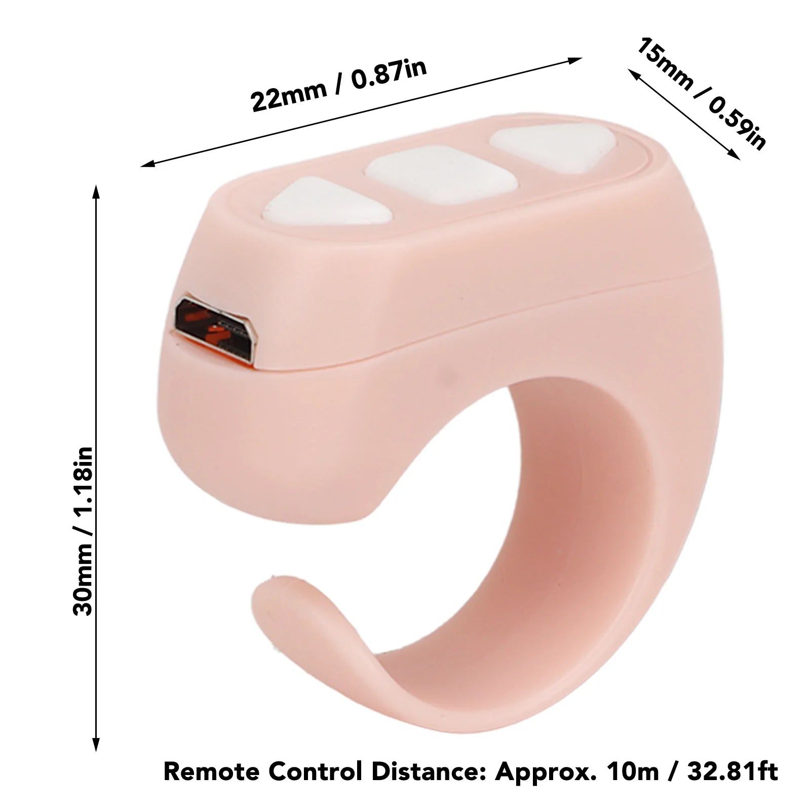 Bluetooth Ring Remote – TikTok Scroll, Selfie & Camera Control Peaceful Pleasures Health and Wellness