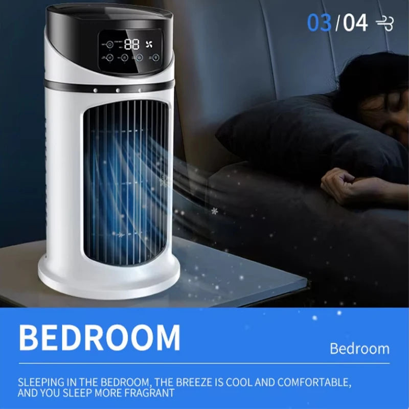 Hot Selling Mini Portable Air Conditioner Cooler Fan for Home Dormitory Office Usb Multifunction Mute Mobile Air Conditioner Peaceful Pleasures Health and Wellness