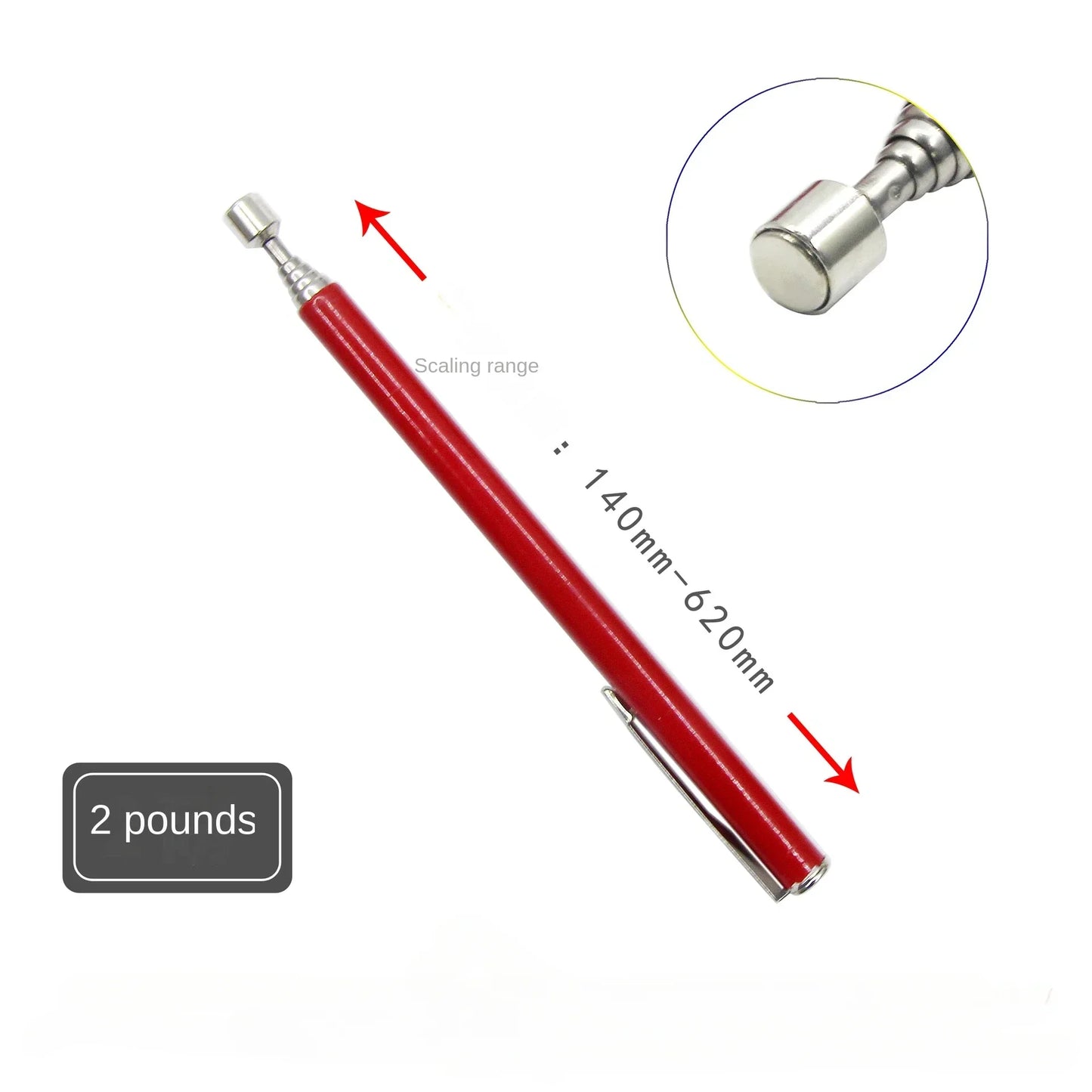 Telescopic Magnetic Pickup Tool with LED Light | 1/3/5 Pack