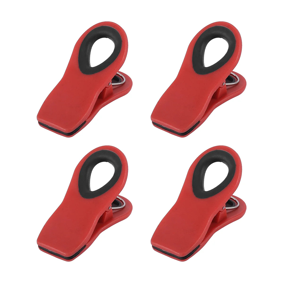 4/6/10 Pack Chip Clips, Magnetic Bag Clips with Air Tight Seal for Food Storage, Multicolor Peaceful Pleasures Health and Wellness 4pcs Red