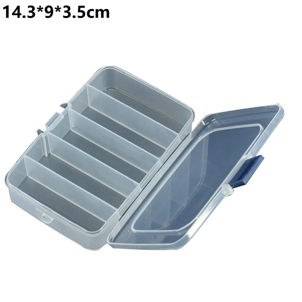 1PC Plastic Tool Screws IC Storage Box Craft Organizer Small Part Container Case 5-Grid Transparent Tool Storage Case Tools Box Peaceful Pleasures Health and Wellness