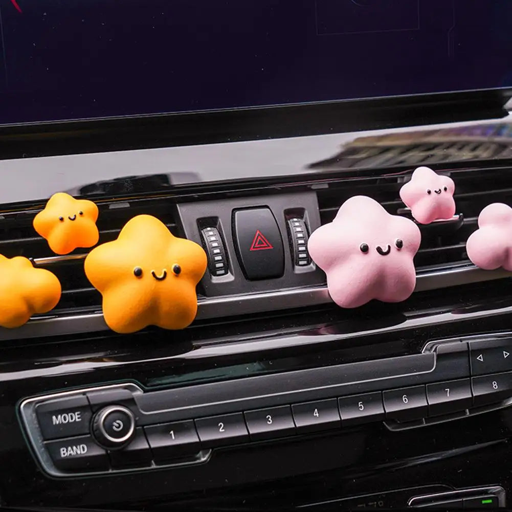 Lucky Star Car Air Vent Clip Cute Cloud Aromatherapy Diffuser StoneCar Interior Decor Ornament For Women Gifts Peaceful Pleasures Health and Wellness