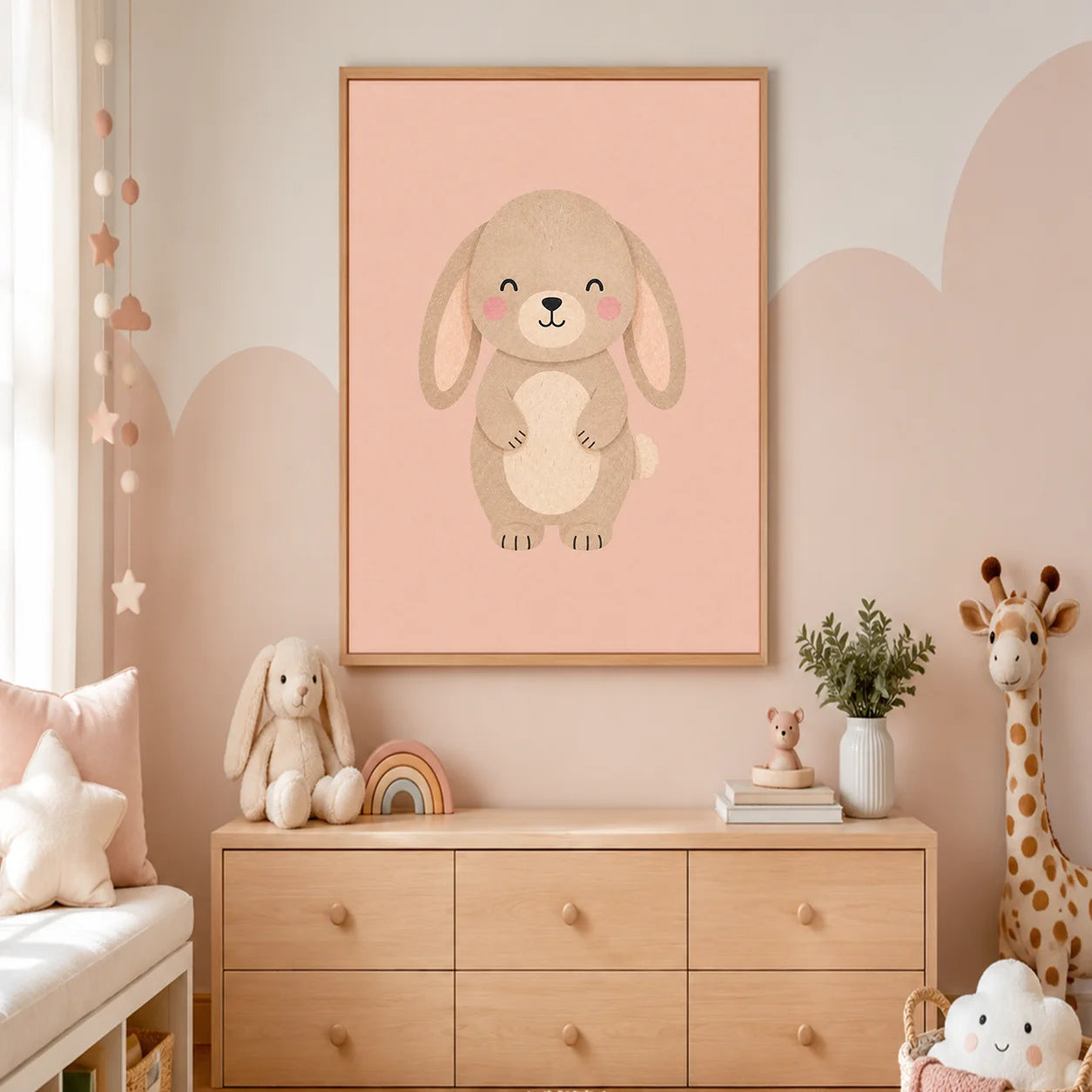 Nursery Animal Wall Art Cute Wildlife Canvas Painting Nordic Poster Print For Kids Bedroom Wall Decor Peaceful Pleasures Health and Wellness