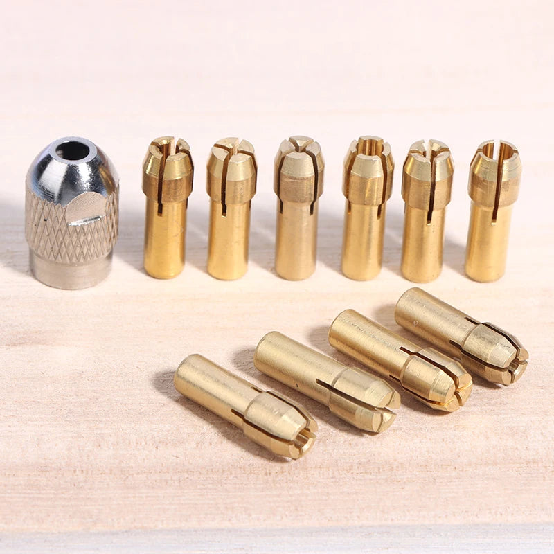 1Set M8 M7 Nuts Drill Chucks Adapter Mini Drill Chucks For Chuck Adapter Micro Collet Brass Power Rotary Tool Peaceful Pleasures Health and Wellness
