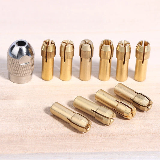 1Set M8 M7 Nuts Drill Chucks Adapter Mini Drill Chucks For Chuck Adapter Micro Collet Brass Power Rotary Tool Peaceful Pleasures Health and Wellness