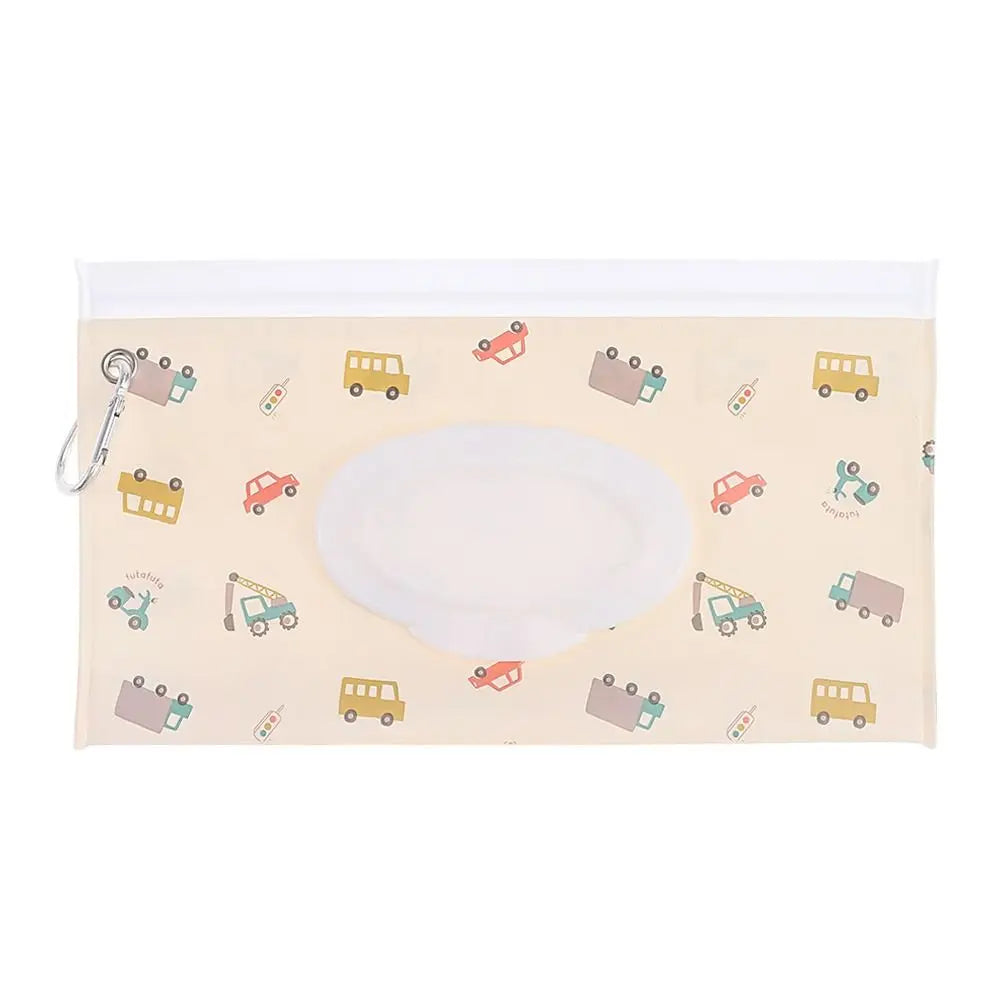 EVA Refillable Baby Wipes Pouch | Flip Cover Snap-Strap Holder