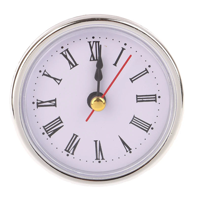 Roman Number / Arabic Number Clock Round Clock Craft Quartz Movement 2-1/2" (65mm) Round Clocks Head Insert Repair Part Peaceful Pleasures Health and Wellness