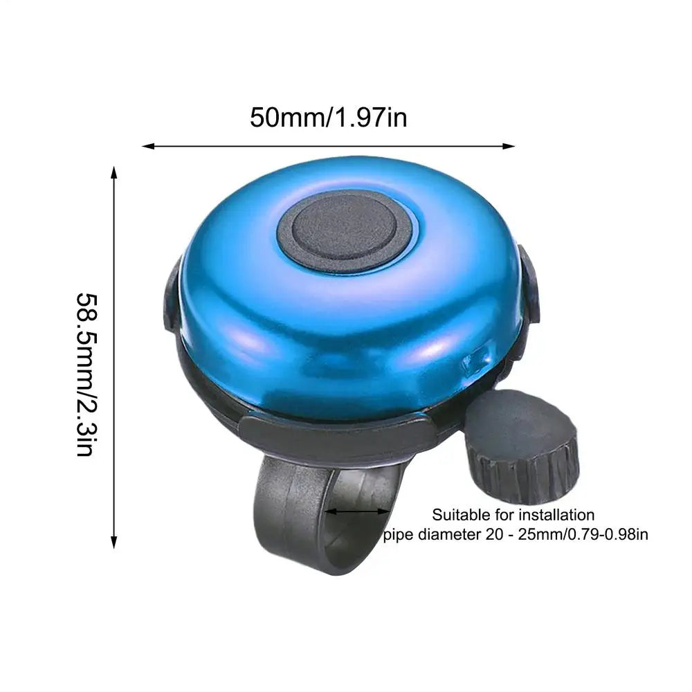 100dB Loud Bicycle Bell, Universal Alloy Cycling Ring Horn for Adults Kids Men Women Bike Handlebar, Outdoor Riding Safety Peaceful Pleasures Health and Wellness Blue