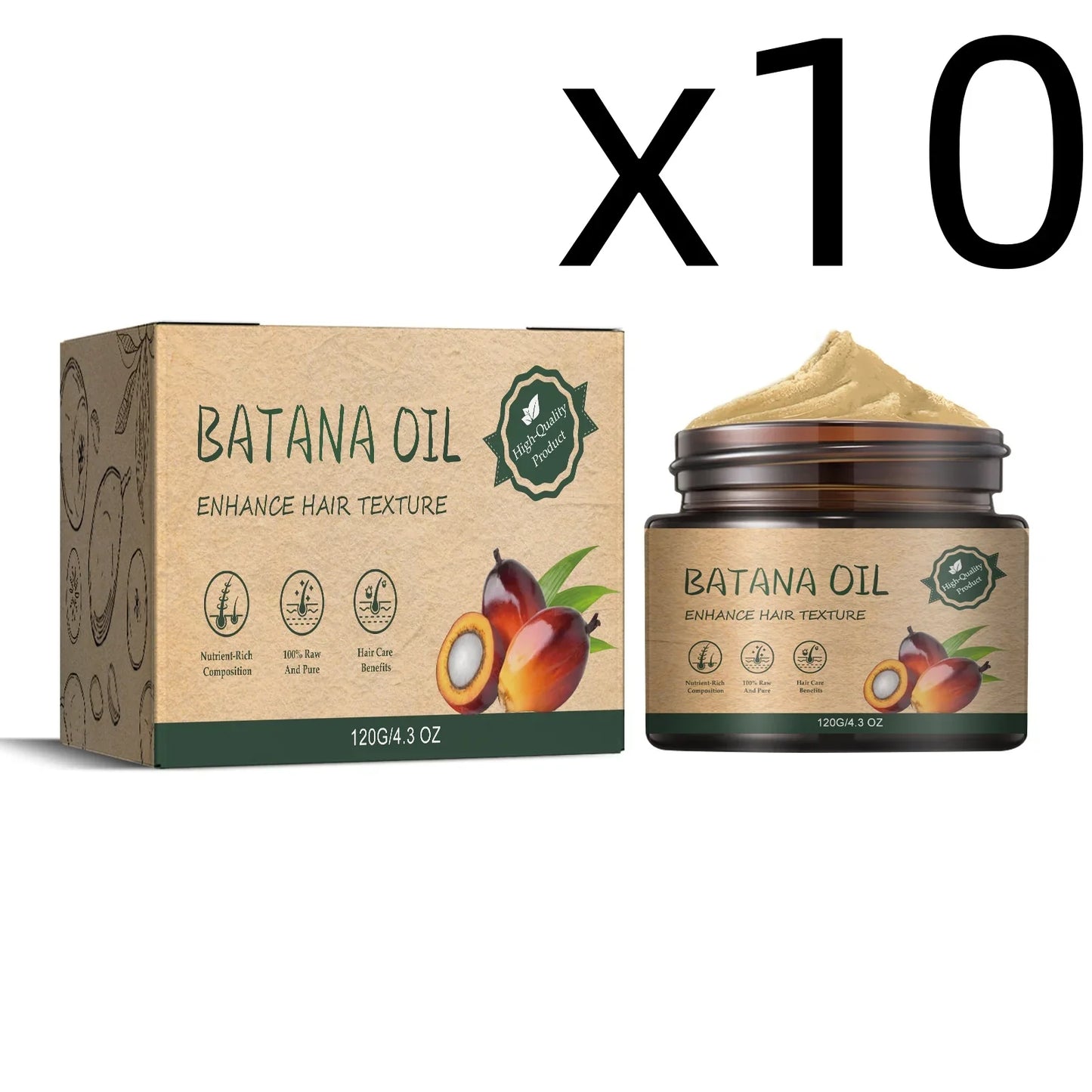 Batana Oil Hair Cream – Deep Repair, Moisturize & Frizz Control