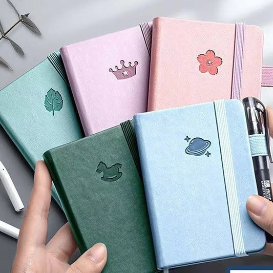 Portable A7 Minimalist Notebook Retro Series Thickened 96 Sheets Mini Peaceful Pleasures Health and Wellness