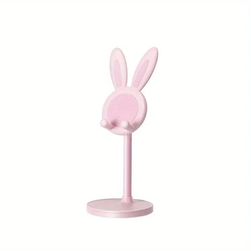 Cute Rabbit Phone Stand – Adjustable Desktop Holder for Phones