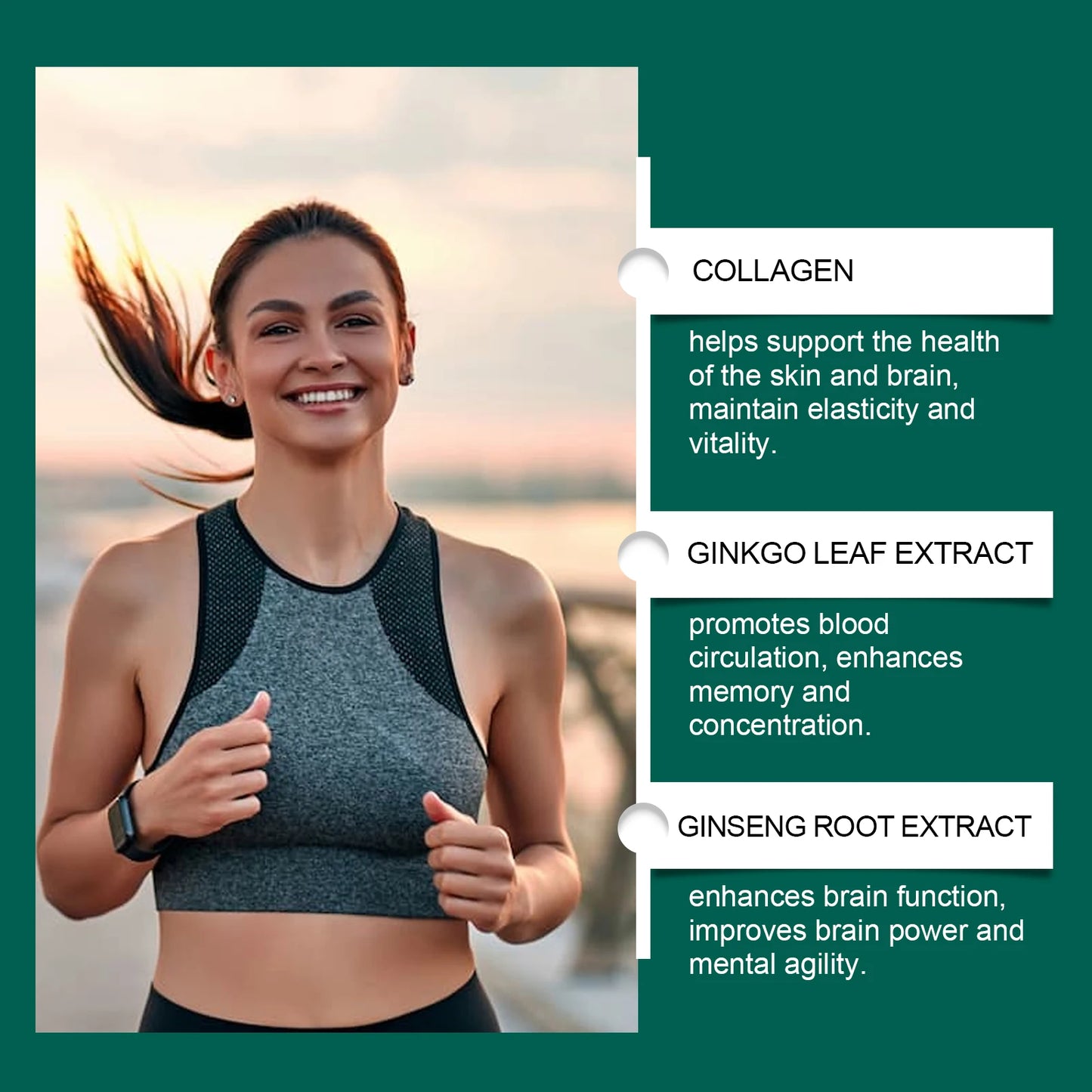 Ginkgo Biloba & Ginseng Herbal Focus Patches – 30-Pack