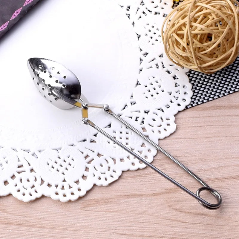 New stainless steel heart-shaped tea tongs/infuser/strainer - tea accessories for home tea ceremony Peaceful Pleasures Health and Wellness