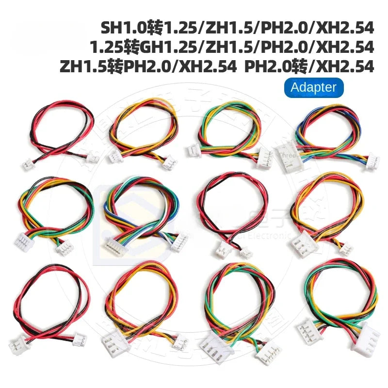5Pcs SH1.0 JST1.25 ZH1.5 To PH2.0 To XH2.54 Adapter Conversion Terminal Wire Connecting Line Cable 2P 3P 4P 5P 6P Peaceful Pleasures Health and Wellness