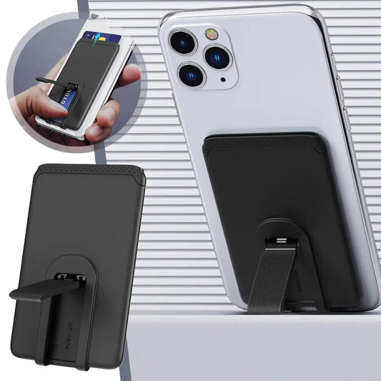 Silicone Phone Card Holder Mobile Cell Phone Stand Credit Cardholder Fashion Adhesive Sticker Pocket for Iphone Samsung Peaceful Pleasures Health and Wellness