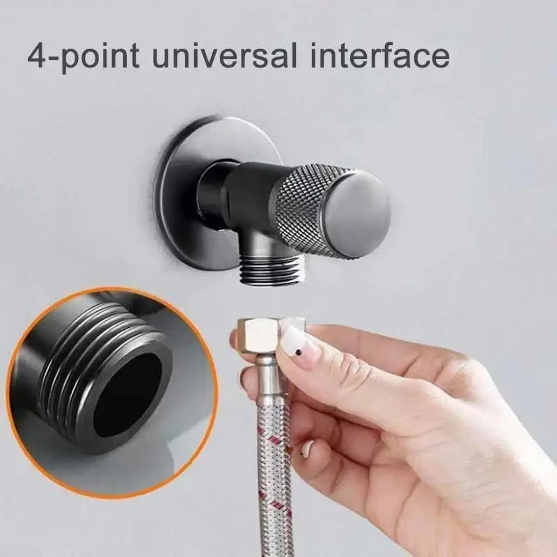 G1/2 Brass Triangle Stop Valve | Toilet, Faucet & Heater Shut-Off