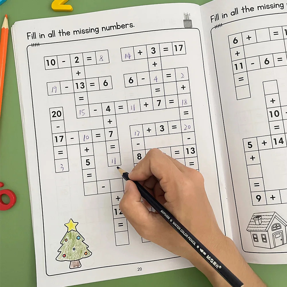 Math Crossword Puzzles Addition Subtraction Multiplication Division
