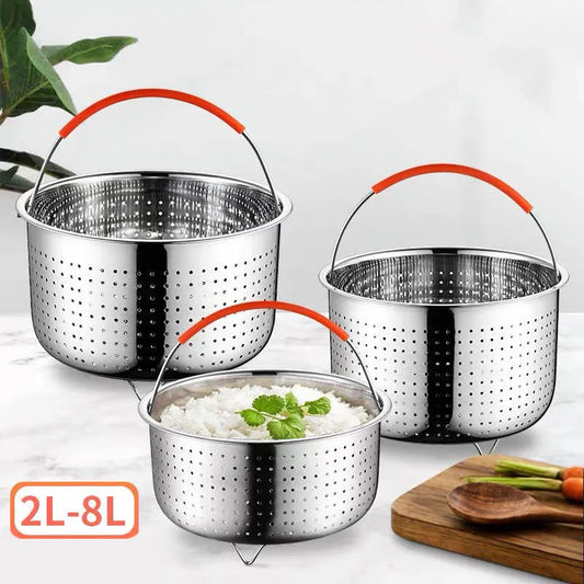 Stainless Steel Steamer Basket for 3/6/8 Qt Pressure Cooker Steamer Basket Oasis Select