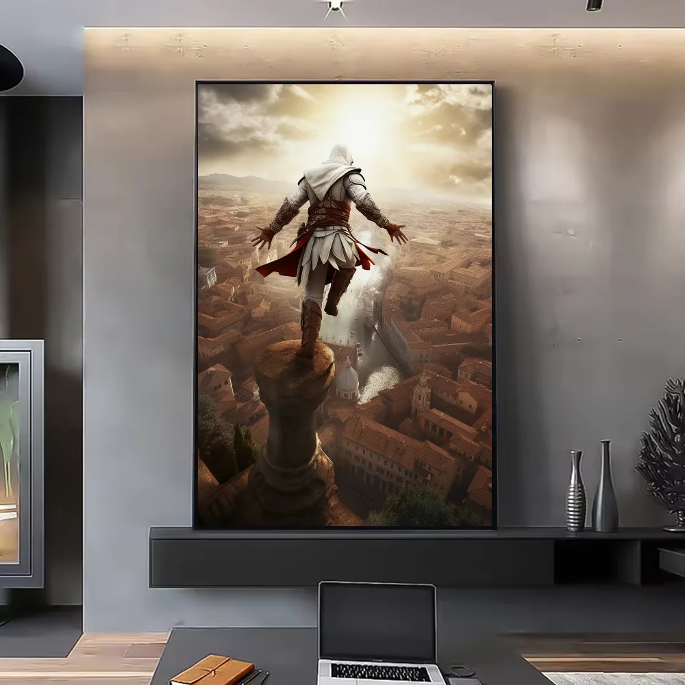 Assassin's Creed HD Poster Waterproof PVC Wall Art Decor Wall Art Poster Peaceful Pleasures Health and Wellness