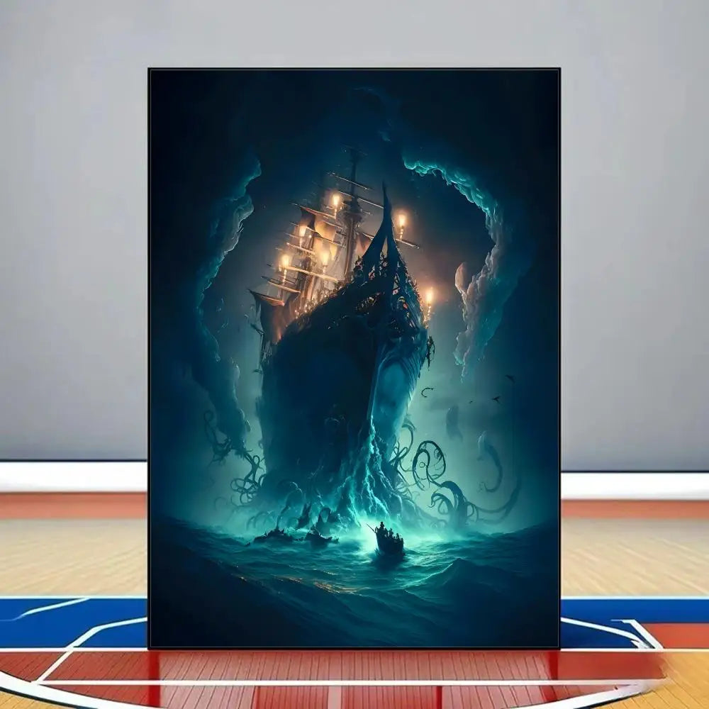 Pirates of the Caribbean Black Pearl Canvas Poster | Wall Art