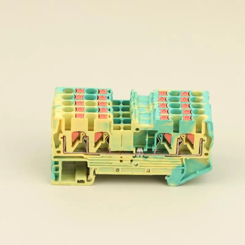 5-Pack PT2.5 QUATTRO Screwless Push-In Spring Terminal Block Terminal Block Connector Peaceful Pleasures Health and Wellness 5Pcs Green