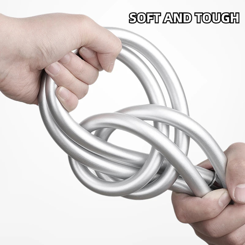 1.5/2M Bathroom Silicone Shower Tube Bend Arbitrarily Hose Explosion Proof Anti-winding Shower Hose Bathroom Faucet Accessories Peaceful Pleasures Health and Wellness