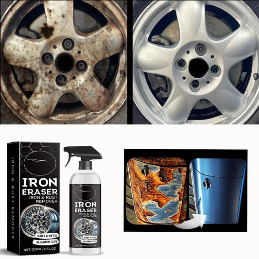 120mL Powerful iron dissolving agent Rust Remover Revitalizing Spray for Car Wheels & Metal Surfaces Smooth & Reliable Peaceful Pleasures Health and Wellness