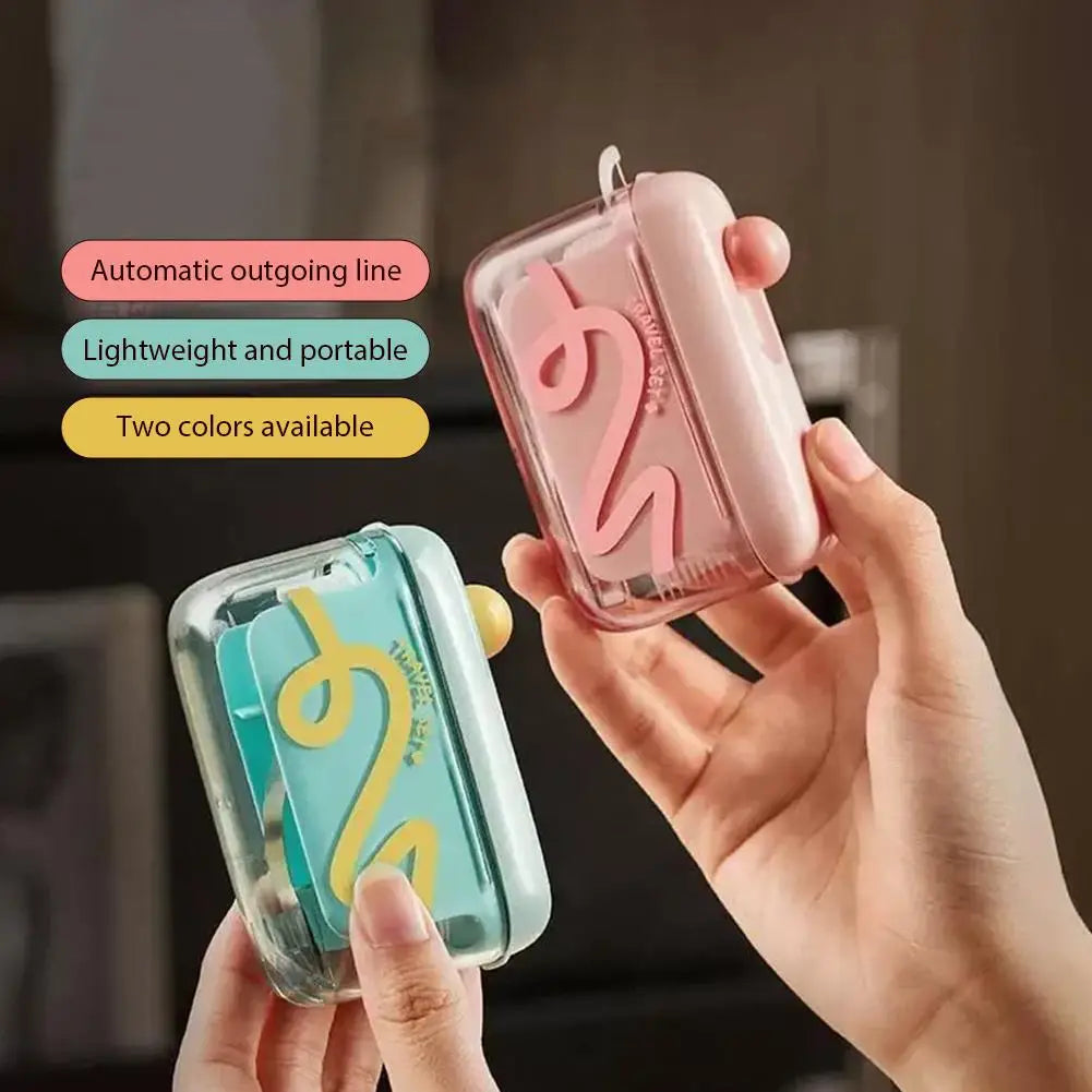Dental Floss Pick Dispenser Dental Floss Storage Box Pop UP Design Floss Dispenser Refillable Toothpick Teeth Cleaning Tool for Peaceful Pleasures Health and Wellness