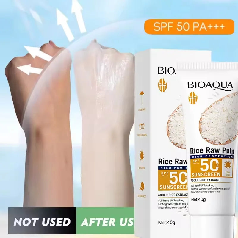 Facial Sunscreen Cream SPF 50+ Body Protector Solar Lotion Long-Lasting Non-Greasy Prevent Sunburn UV Protection Sun Sunblock Peaceful Pleasures Health and Wellness