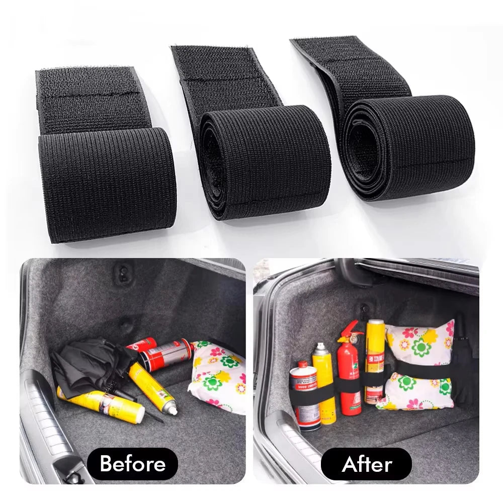Car Trunk Organizer Black Magic Tapes Car Accessries Fixed Auto Interior Storage and Organization Fixing Belt Storage Bag Tapes Peaceful Pleasures Health and Wellness