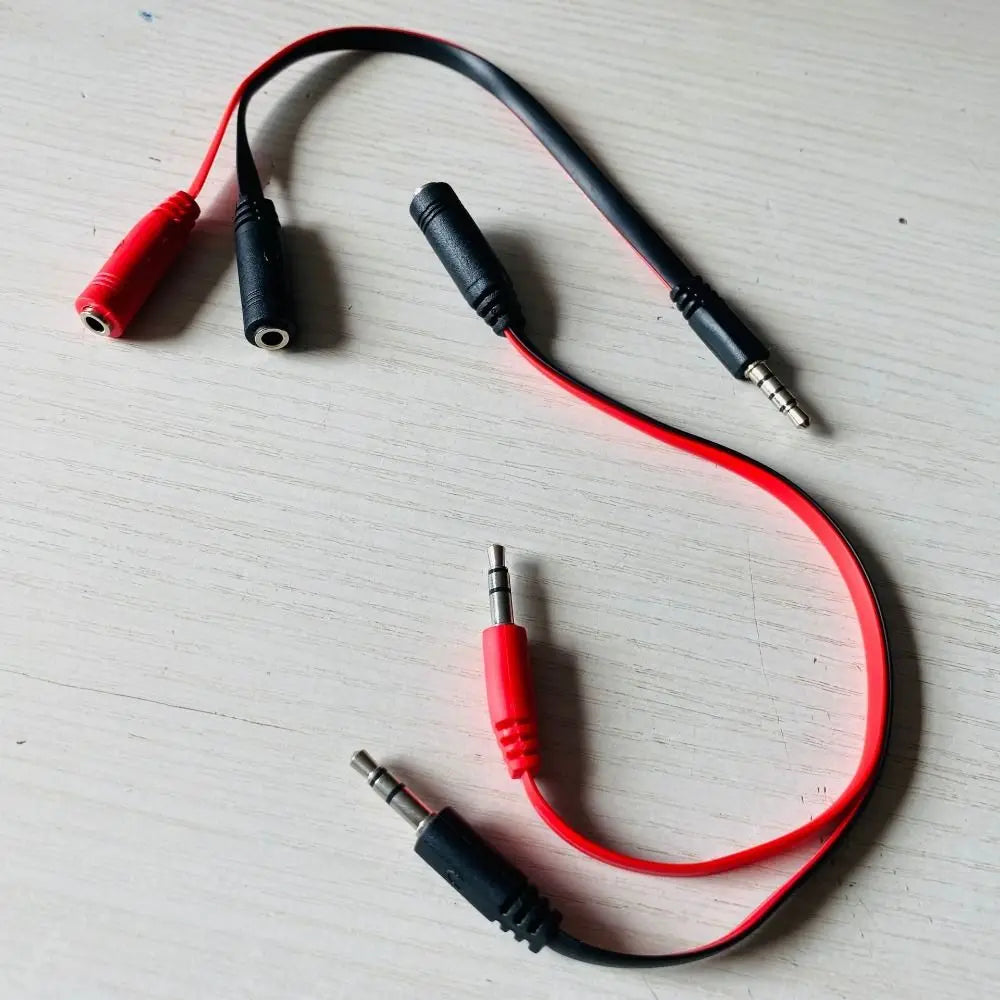 Durable 1 Male To 2 Female 3.5 Jack Audio Splitter Cable 1 Female To 2 Male Adapter Cord Stereo Audio Cable Smart Phone Peaceful Pleasures Health and Wellness