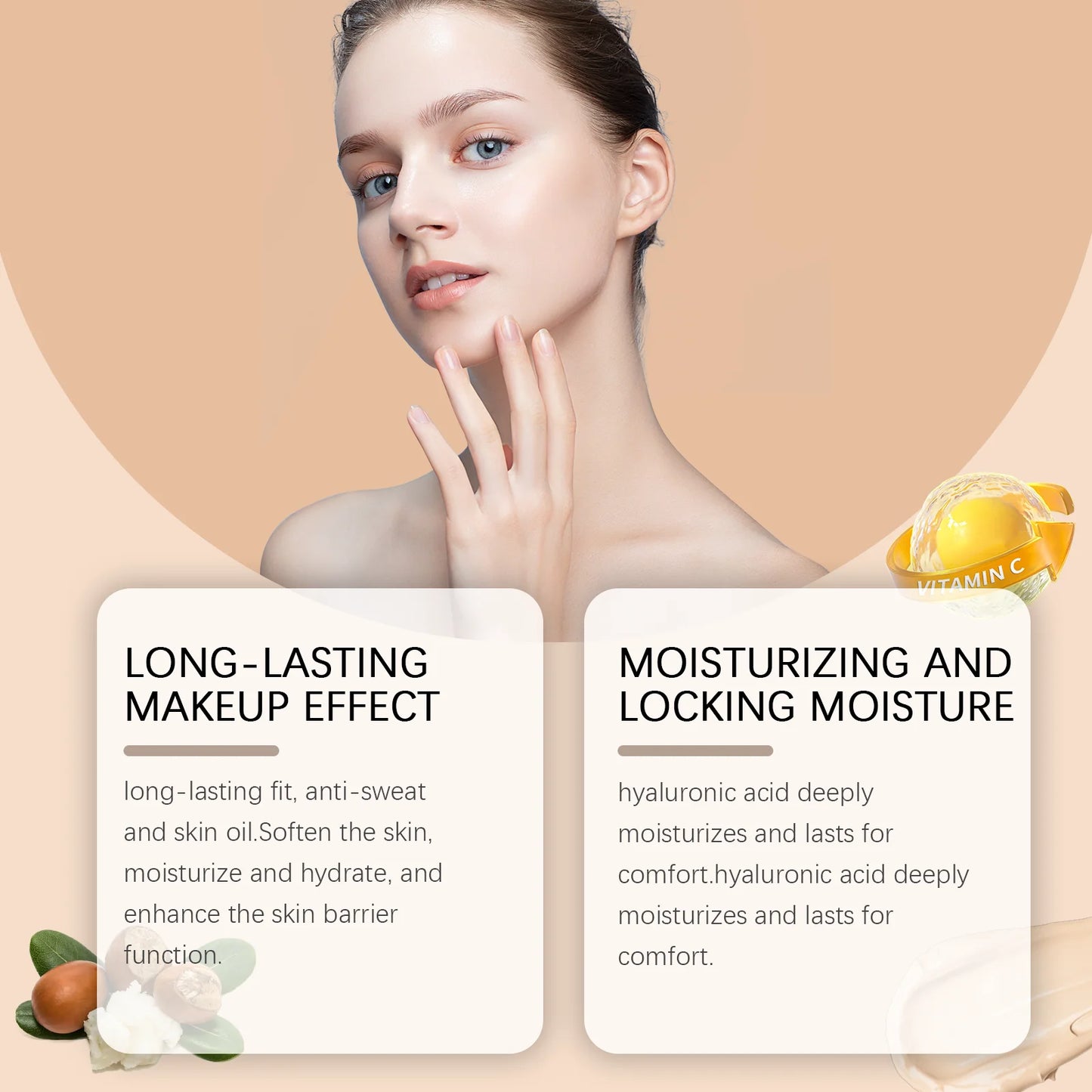 WEST MONTH Moisturizing Liquid Foundation – Waterproof 30ml