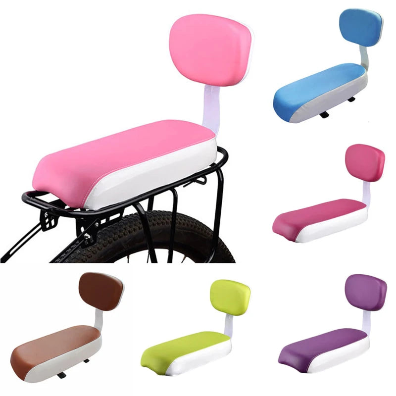 Bicycle Seat Cushion Armrest Foot Pedal Rear Seats Cushions Backrest Mountain Bike Comfortable Children Bicycles Armrests Peaceful Pleasures Health and Wellness