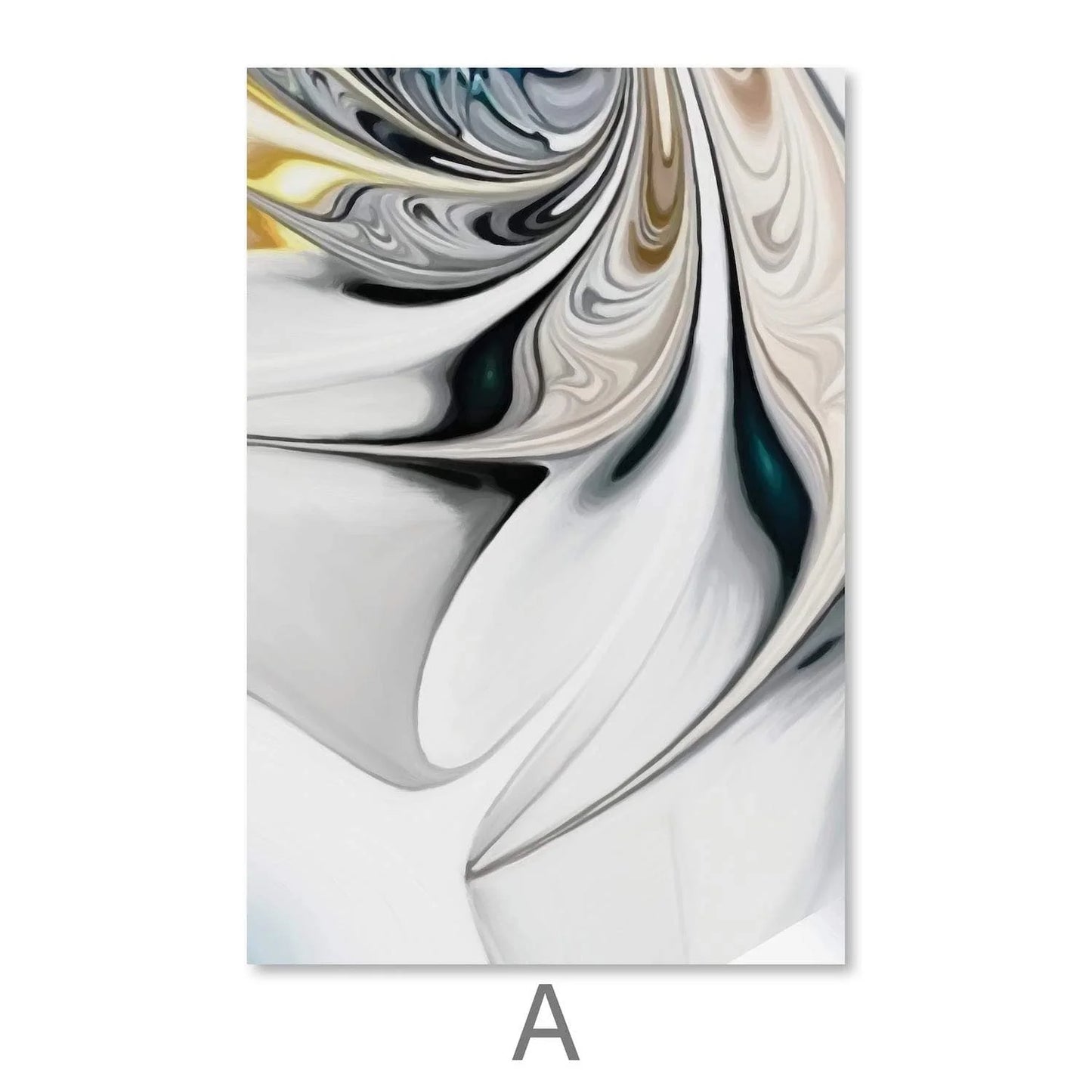 Abstract Swirling Beauty Canvas Wall Art | Modern Home Decor
