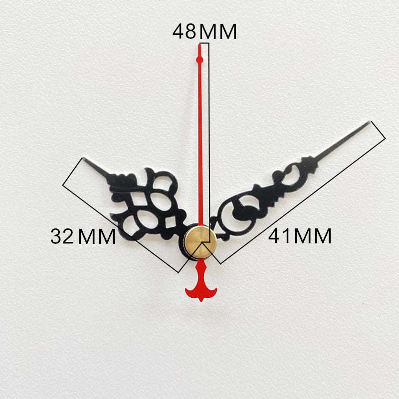 Mute DIY Wall Clock Movement Mechanism with Clock Hands Silent Kit Battery Operated Watch Repair Parts Replacement Set Peaceful Pleasures Health and Wellness