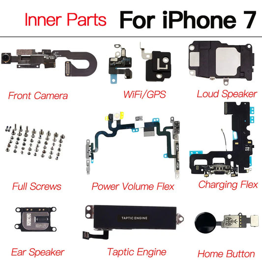 iPhone 7 Internal Parts Kit – Flex Cable, Camera & Speaker Phone Repair Parts Kit Oasis Select