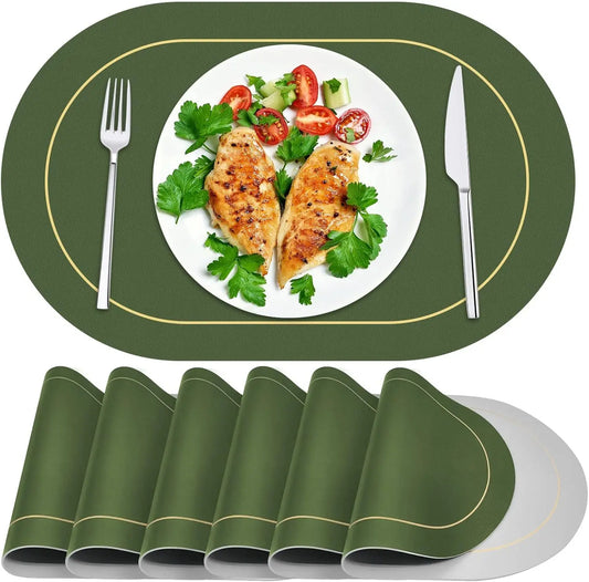 Leather Placemats – Heat Resistant, Waterproof & Wipeable Mats Leather Placemats Peaceful Pleasures Health and Wellness
