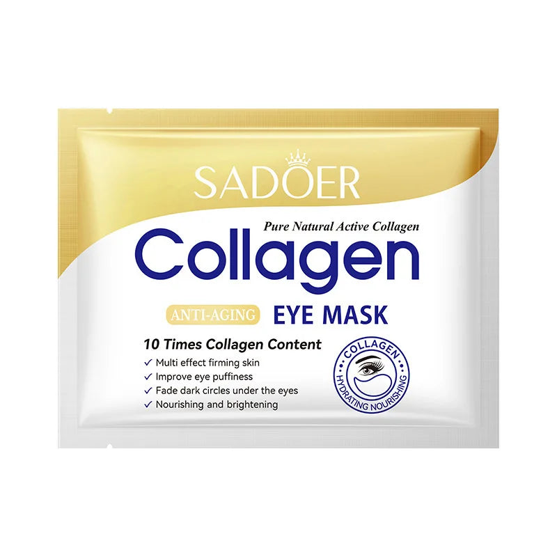 SADOER Crystal Collagen Eye Masks | 10 Pairs Anti-Aging Patches