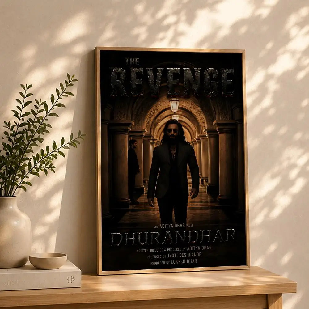 Movie-Dhurandhar 2 Poster HD Self Adhesive Waterproof Wall Art Ideal for Home Office Dorm Bedroom Great Gift Peaceful Pleasures Health and Wellness