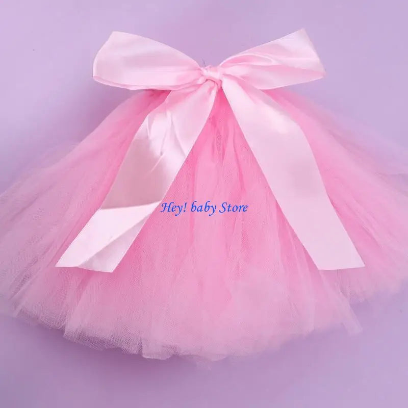 Newborn Baby Girl Tutu Skirt & Headband Photography Prop Set
