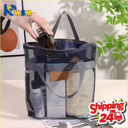 Travel Beach Tote Bag with Mesh Pockets – Swim & Gym Organizer Mesh Travel Tote Bag Oasis Select