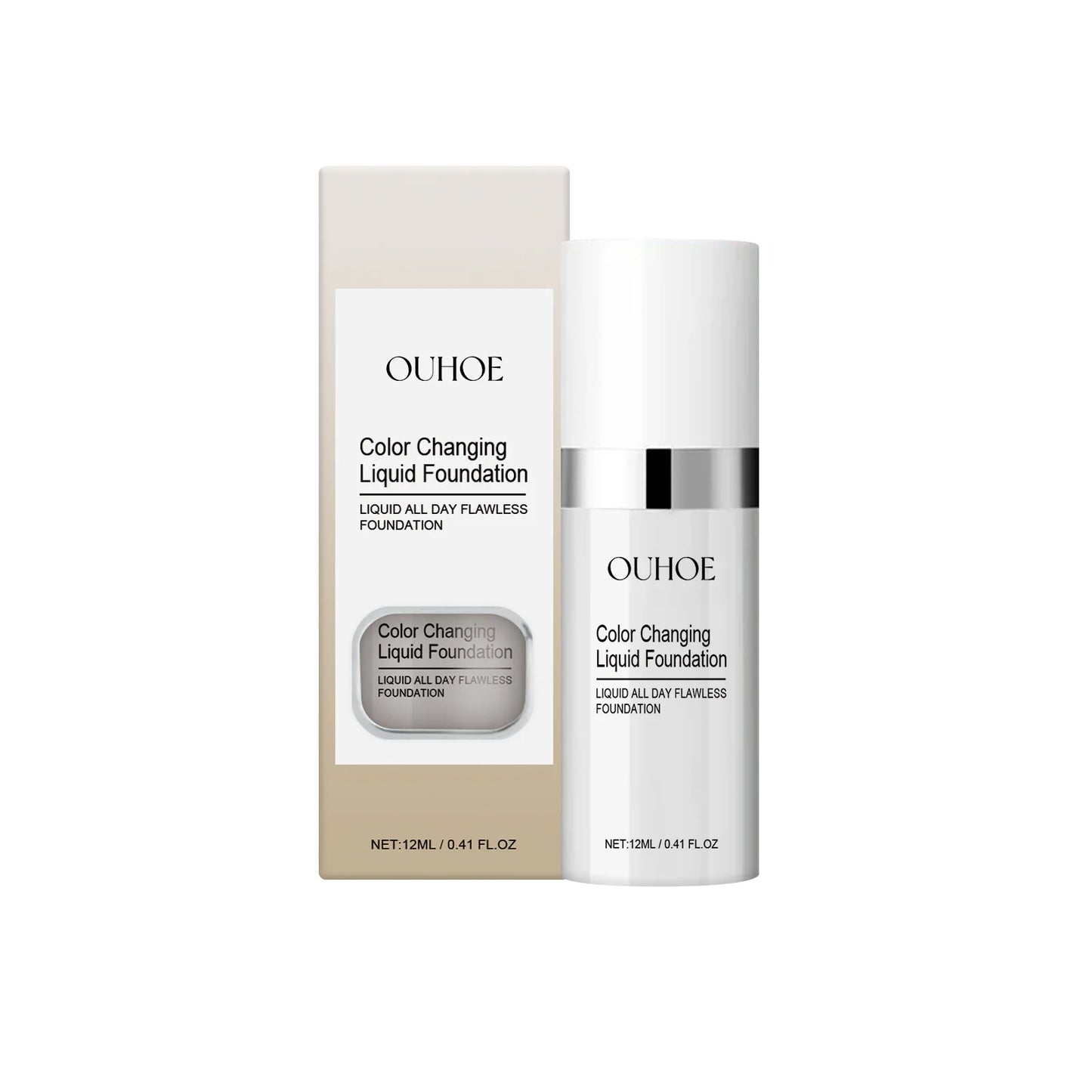 Color Changing BB Cream Foundation – Matte & Hydrating, 12ml