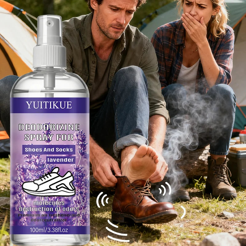 YUITIKUE Lavender Shoe & Sock Deodorizer Spray 100ml Deodorizing Spray Peaceful Pleasures Health and Wellness Default Title