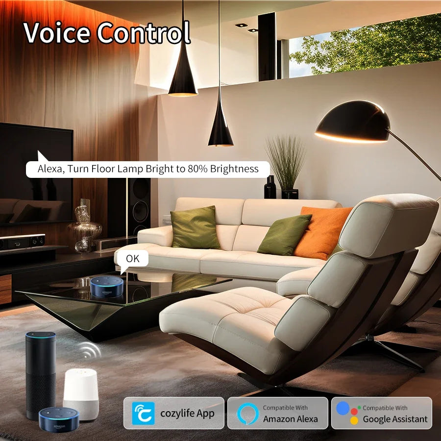 12W 15W 20W WiFi Smart LED Light Bulbs 220V 110V E27 LED Smart Alexa Lamp Cozylife APP Lampada Support Google Home Vioce Control Peaceful Pleasures Health and Wellness