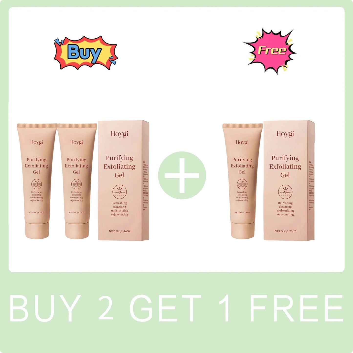 Purifying Exfoliating Gel Dead Skin Remover Oil Control Deep Cleansing Pores Shrinking Tender Face Brighten Nourish Skin Care Peaceful Pleasures Health and Wellness Buy 2 Get 1 Free